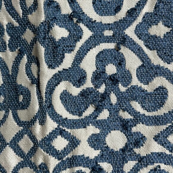 RODEO HOME Blue/Silver Grommet Curtains 54"W x 93"L - Picture 3 of 3